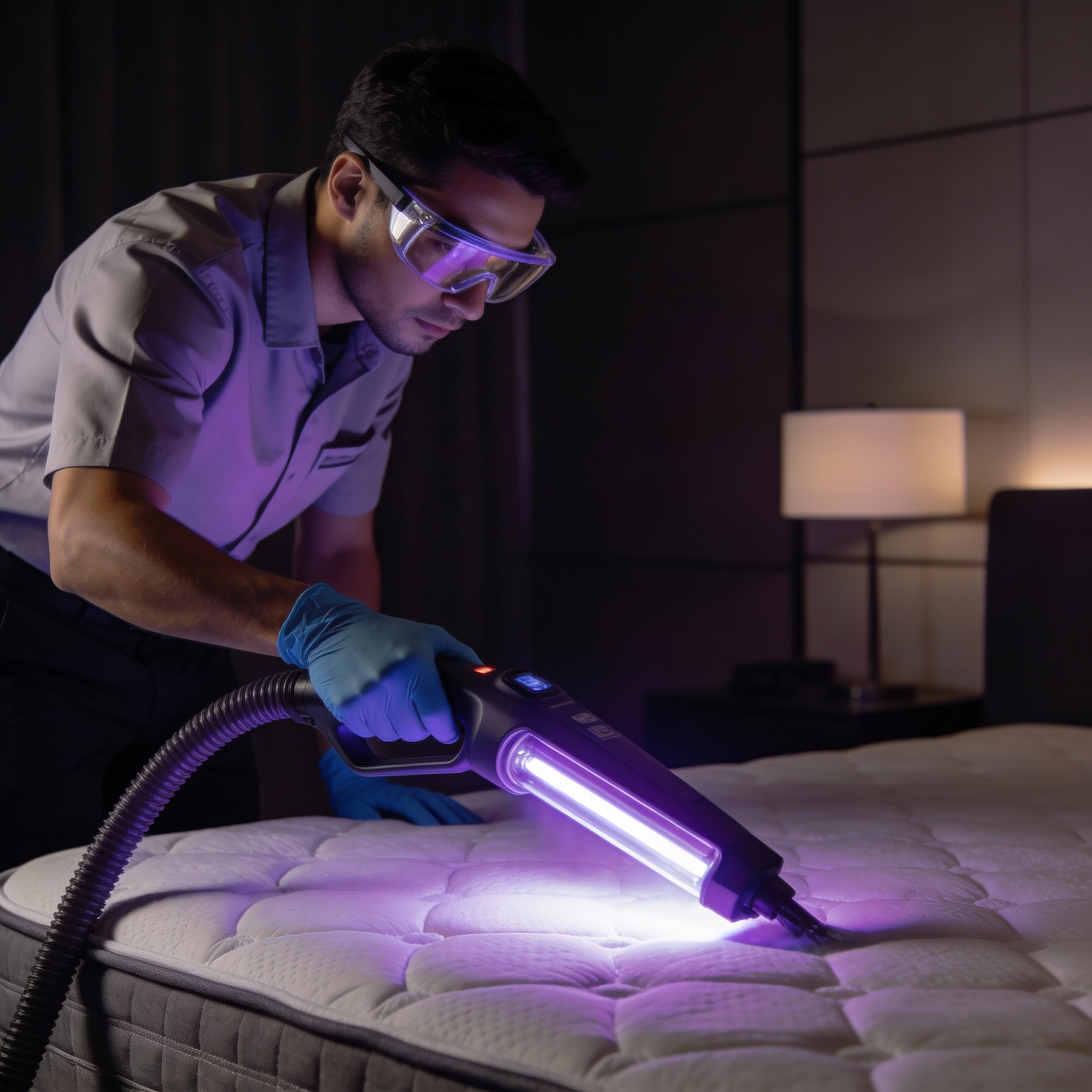 Deep extraction of allergens from mattress fibers